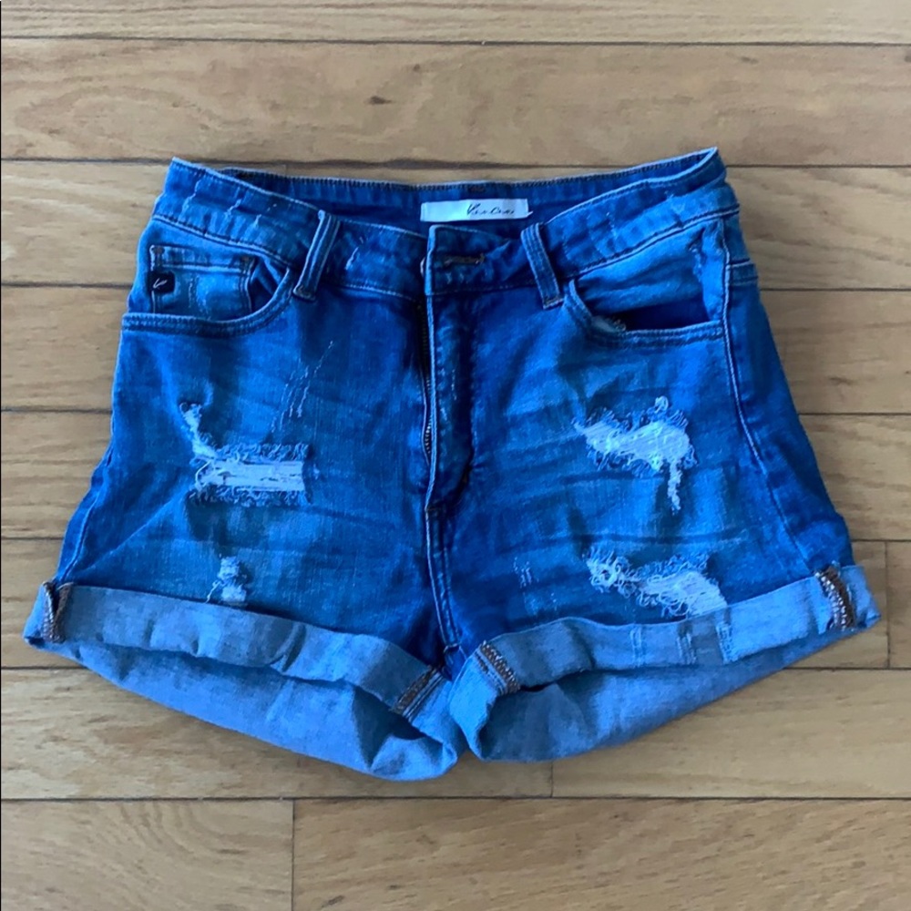 High-waisted Jean Shorts